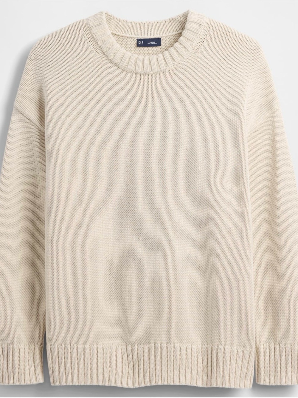 GAP 100% Cotton Oversized Sweater | Chino Beige